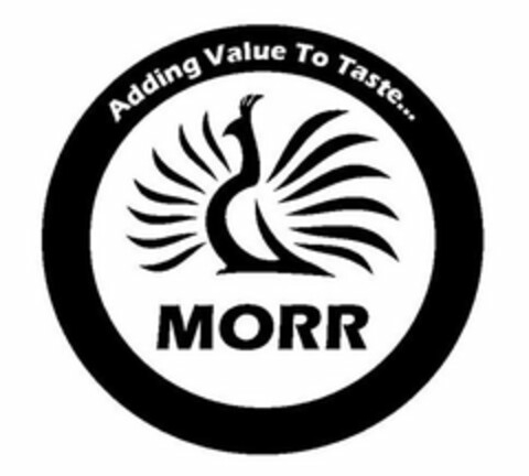 ADDING VALUE TO TASTE . . . MORR Logo (USPTO, 19.06.2019)