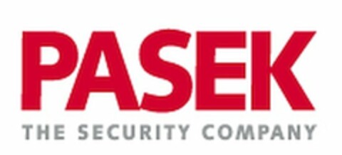 PASEK THE SECURITY COMPANY Logo (USPTO, 10/10/2019)