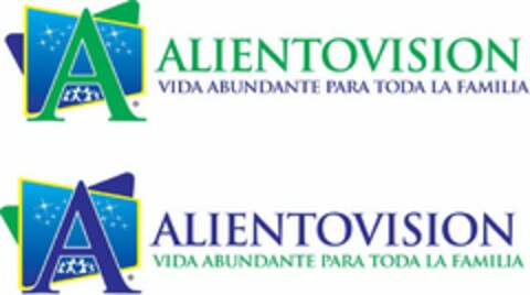 A ALIENTOVISION VIDA ABUNDANTE PARA TODA LAFAMILIA Logo (USPTO, 01/19/2010)