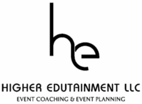 HE HIGHER EDUTAINMENT LLC EVENT COACHING & EVENT PLANNING Logo (USPTO, 06/21/2010)