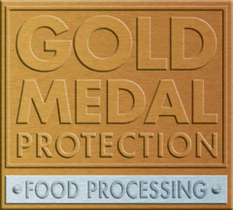 GOLD MEDAL PROTECTION FOOD PROCESSING Logo (USPTO, 20.10.2010)