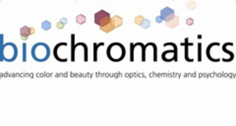 BIOCHROMATICS ADVANCING COLOR AND BEAUTY THROUGH OPTICS, CHEMISTRY AND PSYCHOLOGY Logo (USPTO, 01.04.2011)