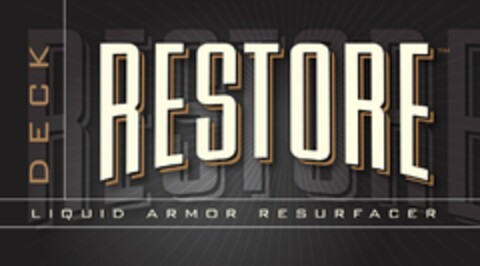 DECK RESTORE RESTORE LIQUID ARMOR RESURFACER Logo (USPTO, 03.02.2012)