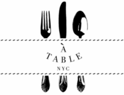 À TABLE NYC Logo (USPTO, 27.04.2012)