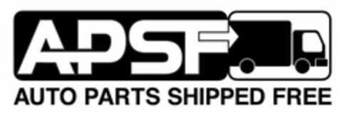 APSF AUTO PARTS SHIPPED FREE Logo (USPTO, 22.06.2012)