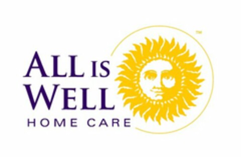 ALL IS WELL HOME CARE Logo (USPTO, 01/24/2013)