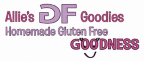 ALLIE'S GF GOODIES HOMEMADE GLUTEN FREEGOODNESS Logo (USPTO, 12.03.2013)