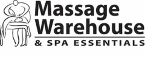 MASSAGE WAREHOUSE & SPA ESSENTIALS Logo (USPTO, 08/05/2013)