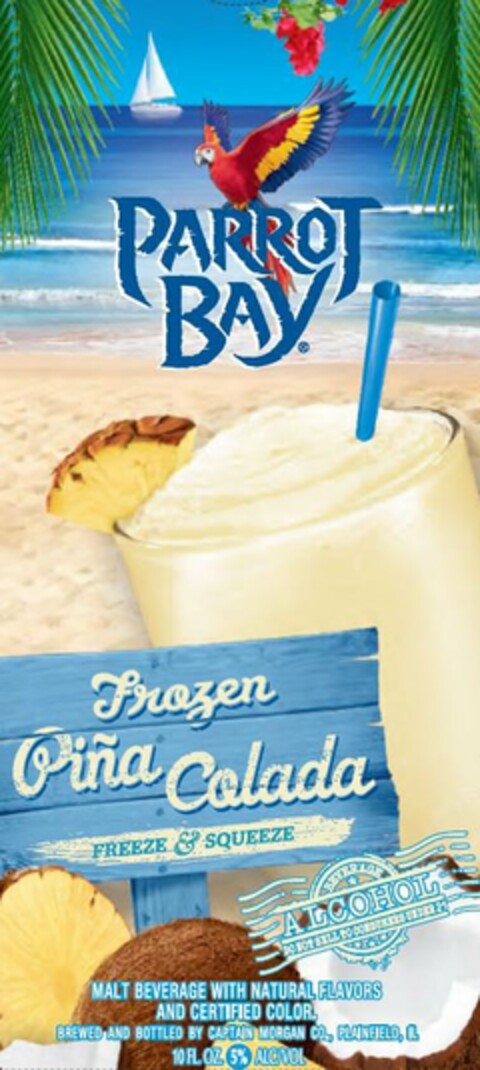 PARROT BAY FROZEN PIÑA COLADA Logo (USPTO, 19.08.2013)