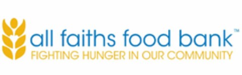 ALL FAITHS FOOD BANK FIGHTING HUNGER IN OUR COMMUNITY Logo (USPTO, 03/11/2014)