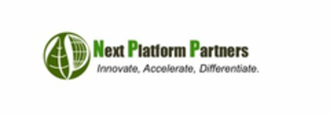 NP NEXT PLATFORM PARTNERS INNOVATE, ACCELERATE, DIFFERENTIATE. Logo (USPTO, 03/19/2014)