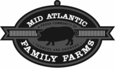 MID ATLANTIC FAMILY FARMS A PROUD COMMUNITY OF  - FARMERS AND GROWERS - Logo (USPTO, 13.11.2014)