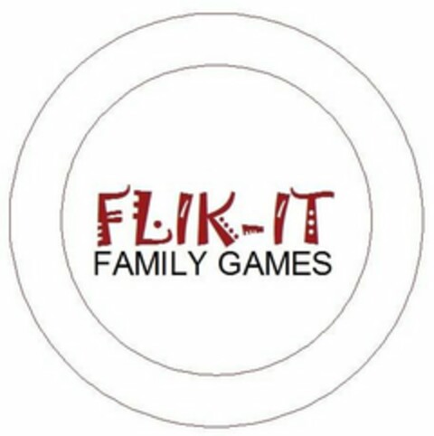 FLIK-IT FAMILY GAMES Logo (USPTO, 11.08.2017)