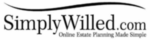 SIMPLYWILLED.COM ONLINE ESTATE PLANNINGMADE SIMPLE Logo (USPTO, 08/21/2017)