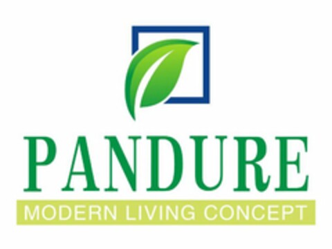 PANDURE MODERN LIVING CONCEPT Logo (USPTO, 07/19/2018)