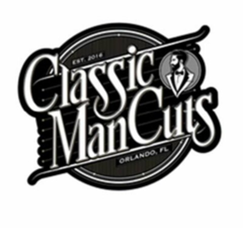 CLASSIC MAN CUTS EST. 2016 ORLANDO, FL Logo (USPTO, 27.07.2018)