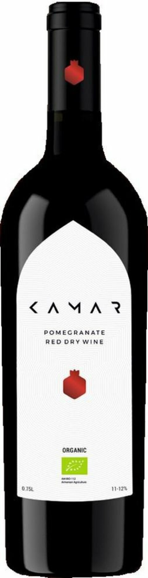 KAMAR POMEGRANATE RED DRY WINE ORGANIC Logo (USPTO, 09.01.2019)