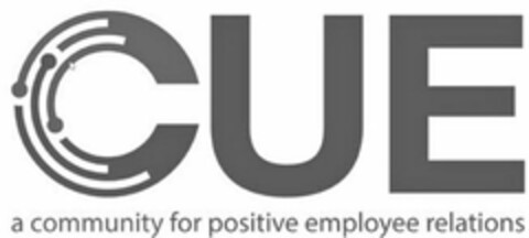 CUE A COMMUNITY FOR POSITIVE EMPLOYEE RELATIONS Logo (USPTO, 31.01.2019)