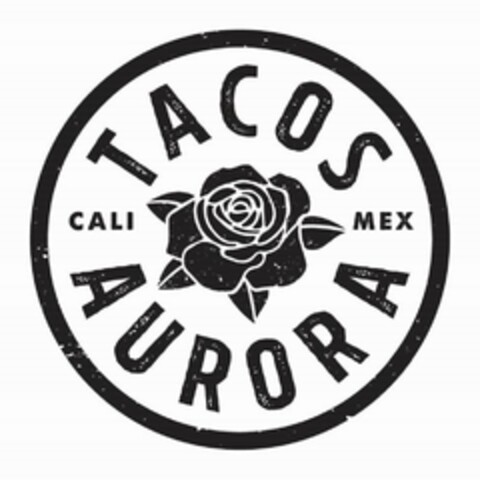 TACOS AURORA CALI MEX Logo (USPTO, 29.05.2019)