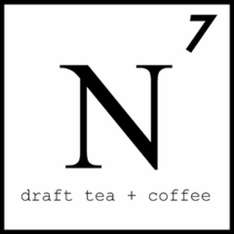 N7 DRAFT TEA + COFFEE Logo (USPTO, 26.08.2019)