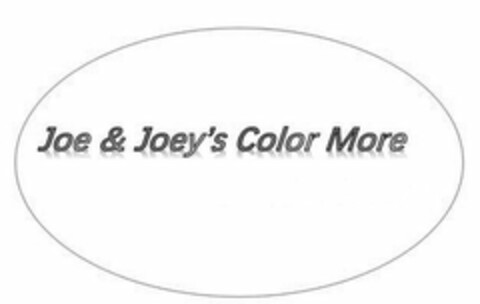 JOE & JOEY'S COLOR MORE Logo (USPTO, 29.08.2019)