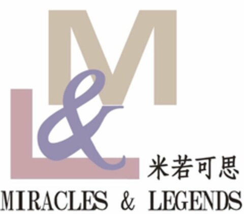 M & L MIRACLES & LEGENDS Logo (USPTO, 09.10.2019)