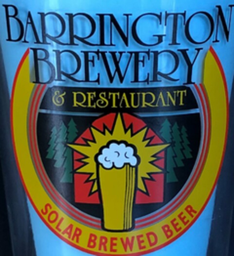 BARRINGTON BREWERY & RESTAURANT/SOLAR BREWED BEER Logo (USPTO, 10/31/2019)