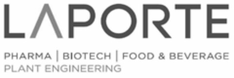 LAPORTE PHARMA BIOTECH FOOD & BEVERAGE PLANT ENGINEERING Logo (USPTO, 05/21/2020)