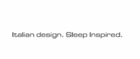 ITALIAN DESIGN. SLEEP INSPIRED. Logo (USPTO, 29.05.2014)