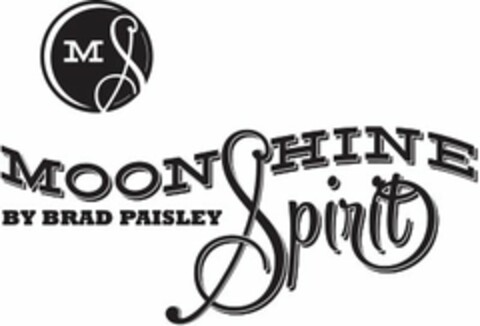 MOONSHINE SPIRIT BY BRAD PAISLEY Logo (USPTO, 25.08.2014)