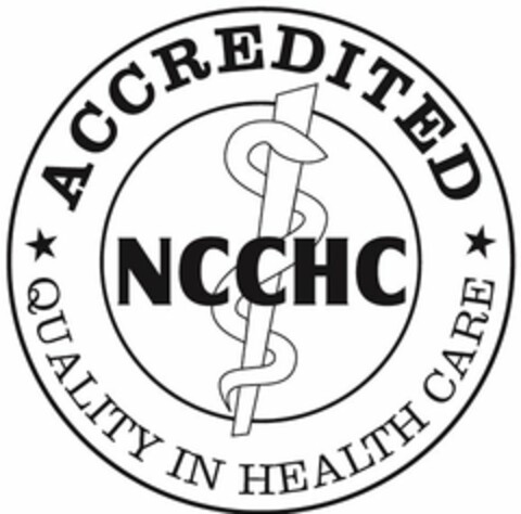 ACCREDITED NCCHC QUALITY IN HEALTH CARE Logo (USPTO, 10.09.2014)