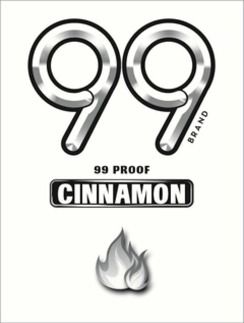99 BRAND 99 PROOF CINNAMON Logo (USPTO, 19.09.2014)