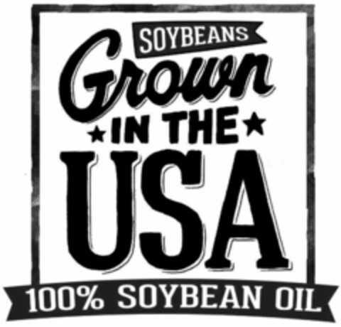 SOYBEANS GROWN IN THE USA 100% SOYBEAN OIL Logo (USPTO, 22.05.2015)