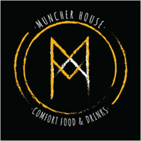 MUNCHER HOUSE COMFORT FOOD & DRINKS Logo (USPTO, 07/07/2015)