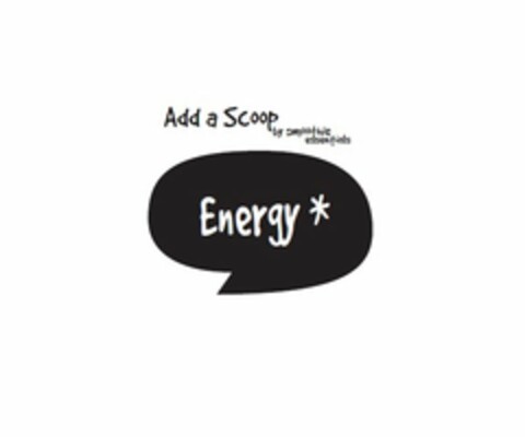 ADD A SCOOP BY SMOOTHIE ESSENTIALS ENERGY Logo (USPTO, 12/01/2016)