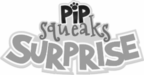 PIP SQUEAKS SURPRISE Logo (USPTO, 04/25/2017)