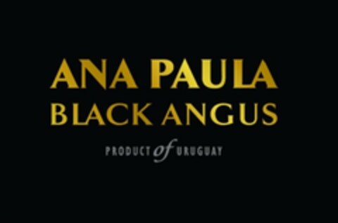 ANA PAULA BLACK ANGUS PRODUCT OF URUGUAY Logo (USPTO, 06/01/2017)