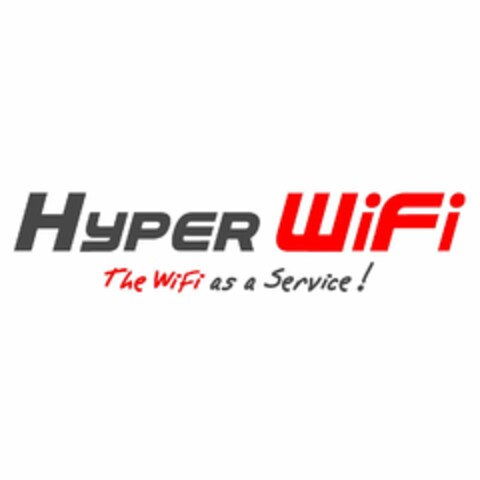 HYPER WIFI THE WIFI AS A SERVICE! Logo (USPTO, 04.05.2018)
