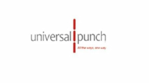 UNIVERSAL PUNCH ALL THE WAYS, ONE WAY Logo (USPTO, 30.05.2018)