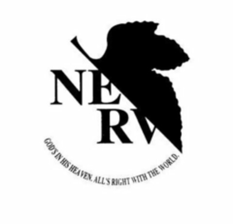 NERV GOD'S IN HIS HEAVEN. ALL'S RIGHT WITH THE WORLD. Logo (USPTO, 06/27/2019)