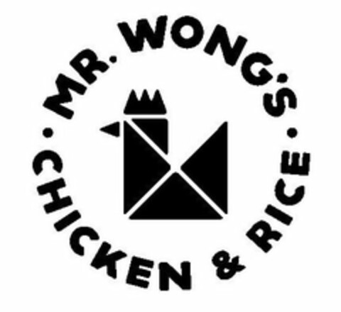 MR. WONG'S CHICKEN & RICE W Logo (USPTO, 19.07.2019)