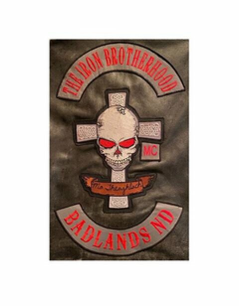 THE IRON BROTHERHOOD MC MO THEAGHLACH BADLANDS ND Logo (USPTO, 01/20/2020)