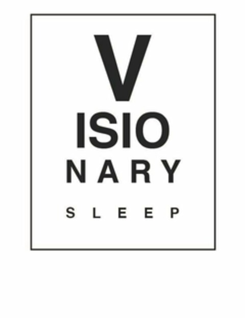 VISIONARY SLEEP Logo (USPTO, 01/22/2020)