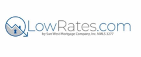 LOWRATES.COM BY SUN WEST MORTGAGE COMPANY, INC. NMLS 3277 Logo (USPTO, 24.07.2020)