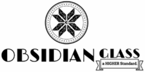 OBSIDIAN GLASS A HIGHER STANDARD. Logo (USPTO, 10.08.2020)