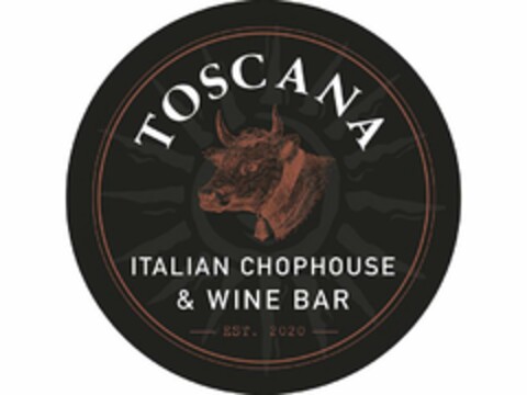 TOSCANA ITALIAN CHOPHOUSE & WINE BAR EST. 2020 Logo (USPTO, 17.09.2020)