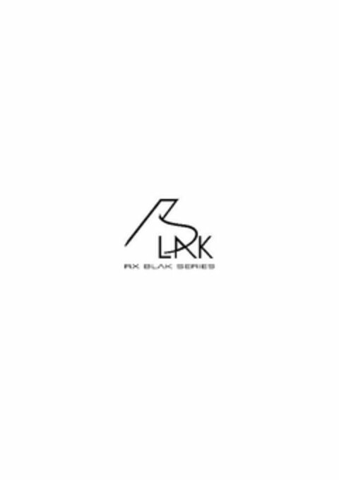 BLAK RX BLAK SERIES Logo (USPTO, 13.01.2009)