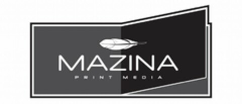 MAZINA PRINT MEDIA Logo (USPTO, 07/29/2009)