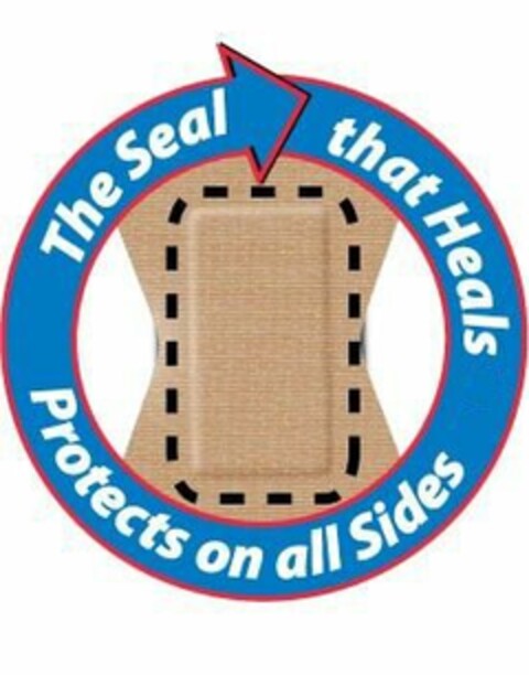 THE SEAL THAT HEALS PROTECTS ON ALL SIDES Logo (USPTO, 08/20/2009)