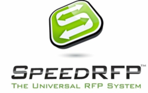 S SPEEDRFP THE UNIVERSAL RFP SYSTEM Logo (USPTO, 09/30/2009)